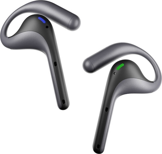 Timekettle W4 Pro In-ear Bluetooth Handsfree Ακουστικά με Θήκη Φόρτισης Μαύρα