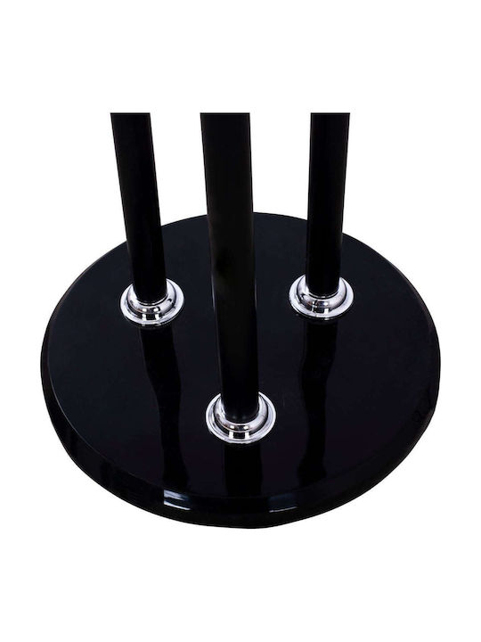 Wooden Black Coat Rack 37x37x173cm