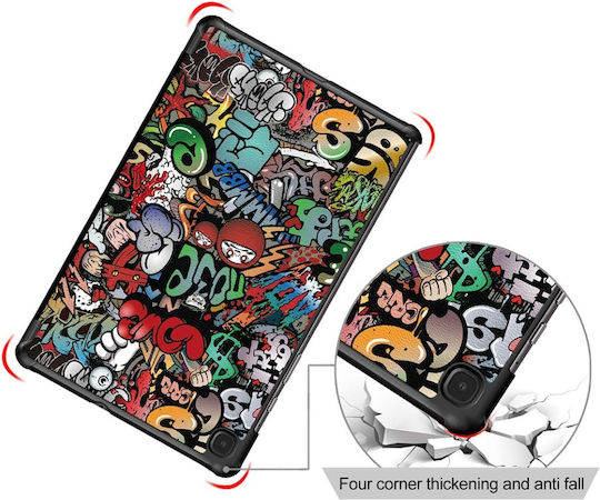 Dauerhafter Mehrfarbiger Flip Cover für Samsung Galaxy Tab S6 Lite (2020 / 2022 / 2024)