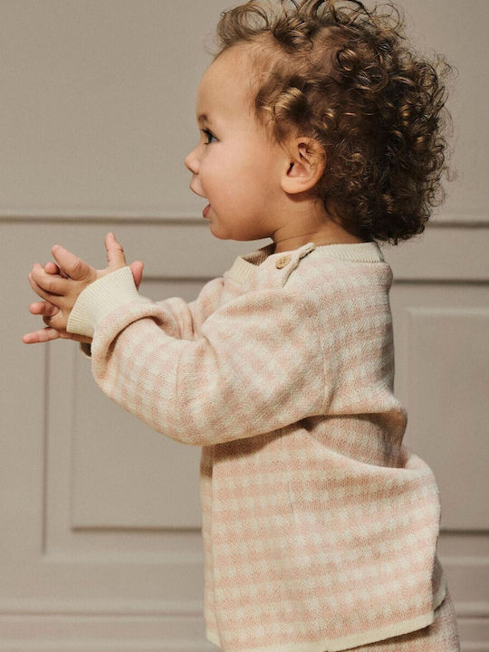 Kids Long-sleeved Pink Sweater - Sonomon