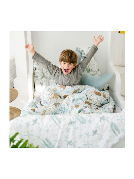 La Millou Baby Cot Blanket Dundee & Friends Cotton Gray 110x140cm