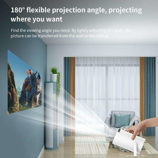 HY300A t02115916 Mini Projector LCD HD LED Lamp with Wi-Fi and Built-in Speakers