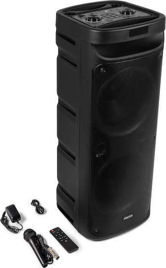 Fenton Karaoke Speaker with Wired Microphone and Lighting Effects PARTYBOX TRACK610 Black
