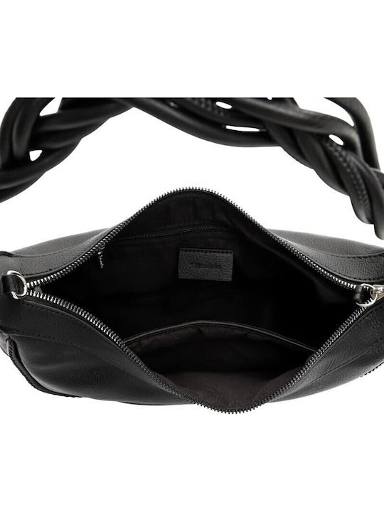 Damen Schultertasche Schwarz