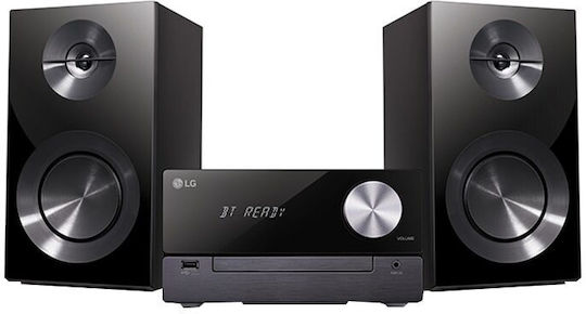 LG Ηχοσύστημα 2.0 CM2460 CM2460 100W με CD / Digital Media Player, WiFi και Bluetooth Μαύρο