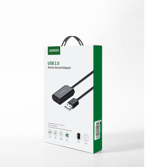 Ugreen US205 External USB 2.0 Sound Card