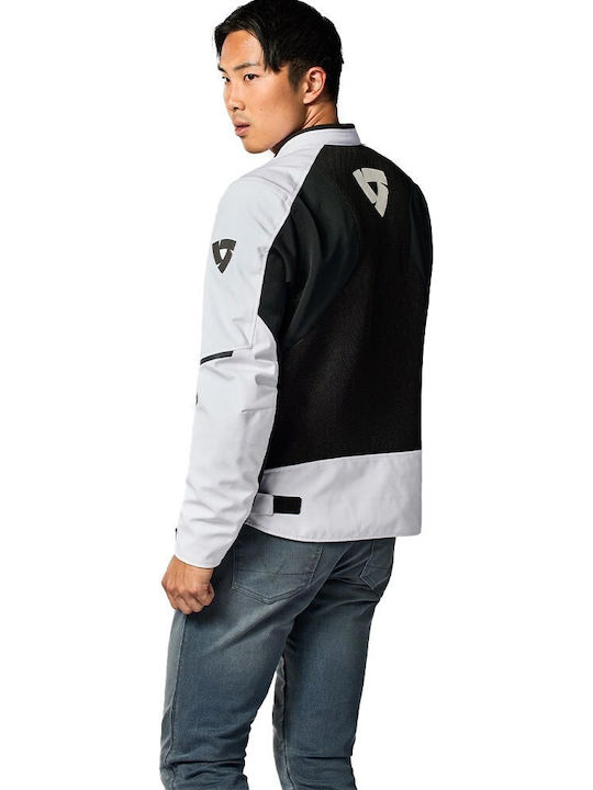 Rev'IT GT-R 4 Air Καλοκαιρινό Ανδρικό Μπουφάν Μηχανής Softshell Silver/Black