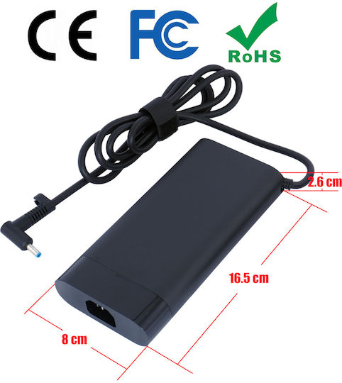Laptop Charger 200W 19.5V 10.3A for HP with Detachable Power Cord