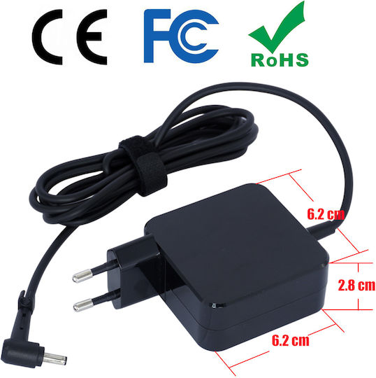 Φορτιστής Laptop 45W 19V 2.37A για Asus χωρίς Καλώδιο Τροφοδοσίας