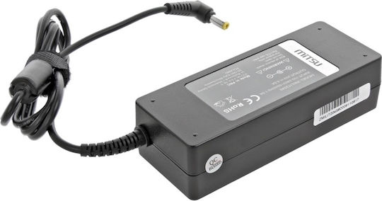 Mitsu Laptop Charger 90W 20V 4.5A for Fujitsu / Lenovo with Detachable Power Cable