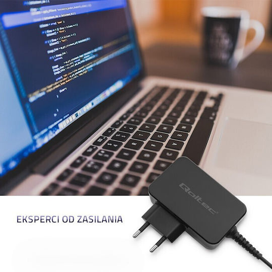 Qoltec Φορτιστής Laptop 45W 19V 2.4A για Acer με Αποσπώμενο Καλώδιο Τροφοδοσίας
