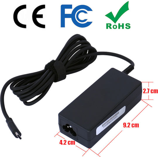 Ac Adapter USB-C Laptop Charger 45W 5V 11A for HP Bulk