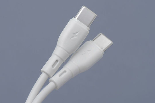 Blue Star USB 2.0 Cable USB-C male - USB-C 60W White 1m