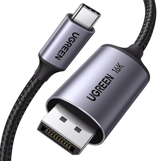 Ugreen Cm556 Video Cable USB-C male - DisplayPort Γκρι 3m 25839