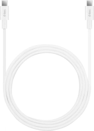 TTEC USB 2.0 Cable USB-C Male - USB-C 100W White