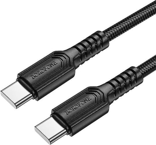 Borofone Usb-c To Usb-c Data Charging Cable Borofone Bx116 Certain 60w 1m Black