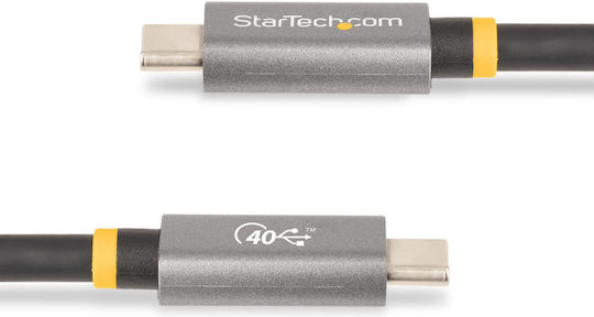 StarTech USB 4 Video Cable USB-C Male - USB-C 100W PD Black 1m