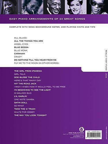 Music Sales Jazz (really Easy Piano) pentru Pian
