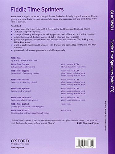 Oxford Fiddle Time Sprinters - A Third Book Of Pieces за Цигулка + CD