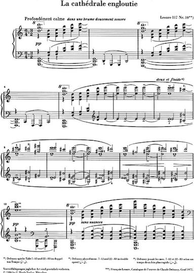 G. Henle Verlag Debussy - La Cathedrale Engloutie Preludes 1 No.10 pentru Pian