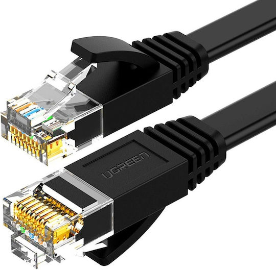 Ugreen Flat U/UTP Cat.6 (Gigabit) Network Cable Ethernet 2m Black