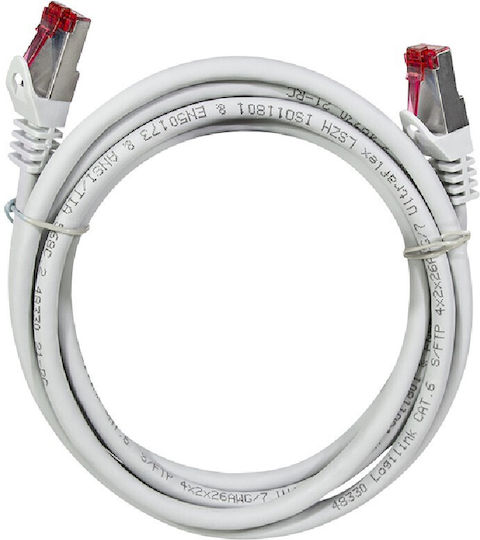 LogiLink S/FTP Cat.6 (Gigabit) Network Cable Ethernet 0.25m Gray