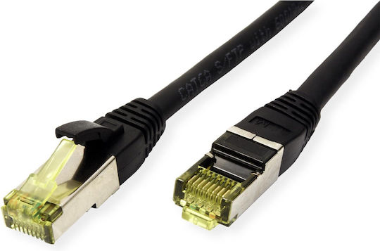 Roline S/FTP Cat.6a (Gigabit) Καλώδιο Δικτύου Ethernet εξωτερικού χώρου 3m Μαύρο