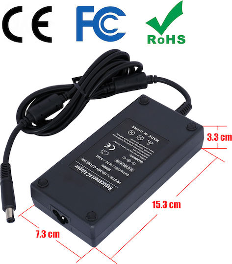 Τροφοδοτικό Laptop Ac Adapter Φορτιστής Dell 195923 7510 180w Da180pm111 Fa180pm111 Adp-180mb P43f B G7 7790 G5 15-5590 G5 15 5500 19.5v 9.23a 3xyy8 7.4mm X 5.0mm Precision 7540 M7530 Laptop Notebook Charger Oem Υψηλής Ποιότητας Κωδ.60047