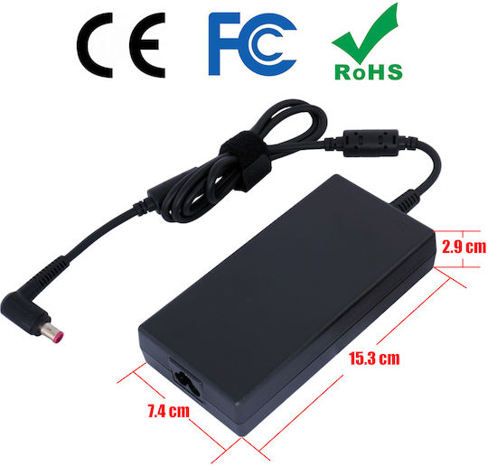 Φορτιστής Laptop 180W 19.5V 9.23A για MSI με Αποσπώμενο Καλώδιο Τροφοδοσίας Bulk