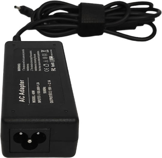 AD-4019P Зарядно за лаптоп 40W 19V 2.1Спецификация за Samsung с Отделяем Кабел за Захранване