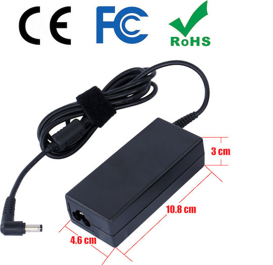 Laptop Charger 65W 20V 3.25A for Fujitsu with Detachable Power Cable Bulk