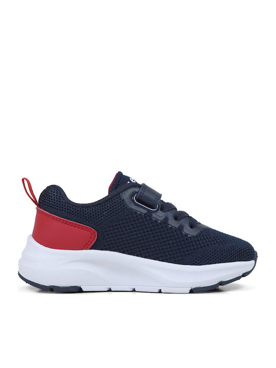 Kids Sneakers with Hoop & Loop Closure Blue