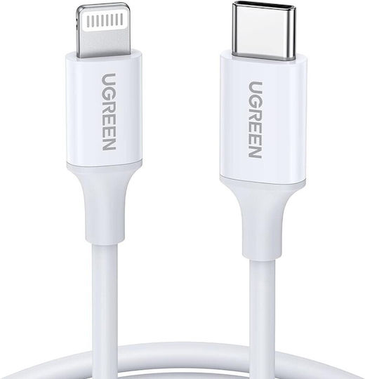 Ugreen US171 USB-C to Lightning Cable 18W Λευκό 1m (10493)