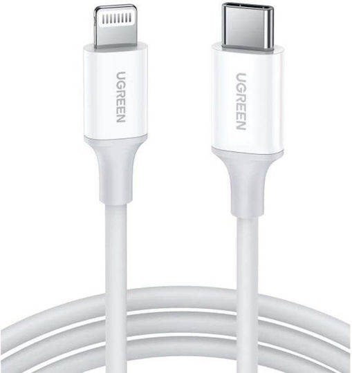 Ugreen US171 USB-C to Lightning Cable 18W Λευκό 1m (10493)