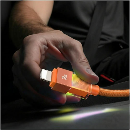 Usams USB-C to Lightning Cable 30W Πορτοκαλί 1.2m SJ776USB02