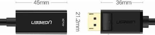 Ugreen Converter DisplayPort male to HDMI female 1pcs 40362