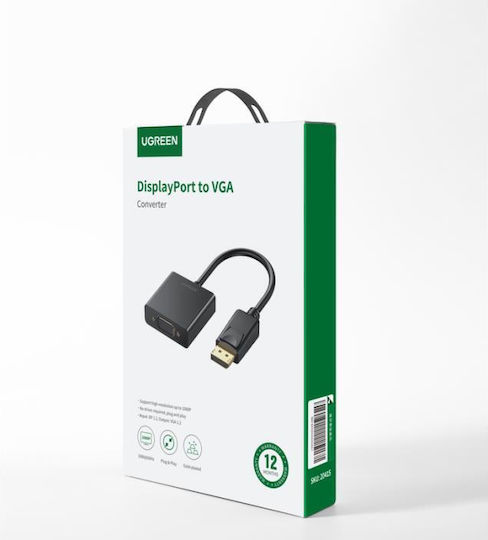 Ugreen Μετατροπέας DisplayPort male σε VGA female 1τμχ 20415