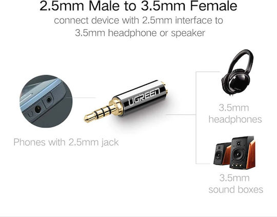 Ugreen Μετατροπέας 2.5mm male σε 3.5mm female (20501)
