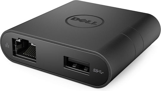 Dell Da200 Konverter USB-C männlich zu Ethernet / USB-A weiblich 1Stück