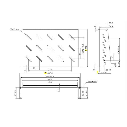 Power On Shelf 050208 2pcs