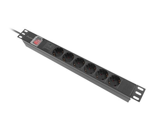 Lanberg Ракла Мултифункционално Гнездо Rack PDU-06F-0200-BK 1 Брой