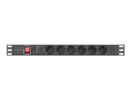 Lanberg Ракла Мултифункционално Гнездо Rack PDU-06F-0200-BK 1 Брой