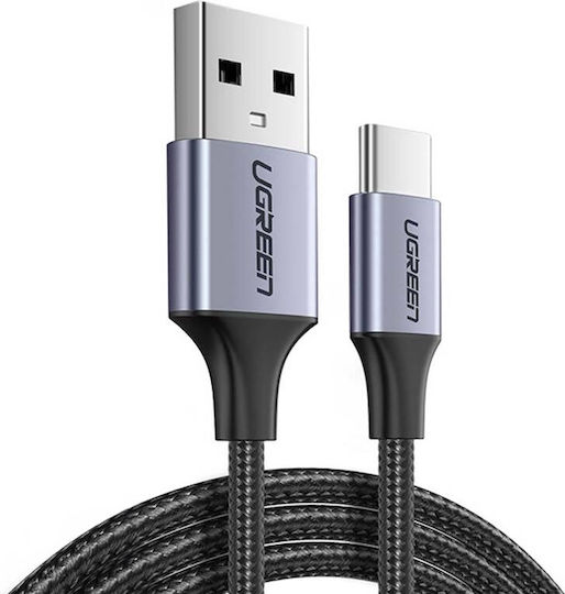 Ugreen US288 Braided USB 2.0 Cable USB-C male - USB-A 18W Μαύρο 3m 60408