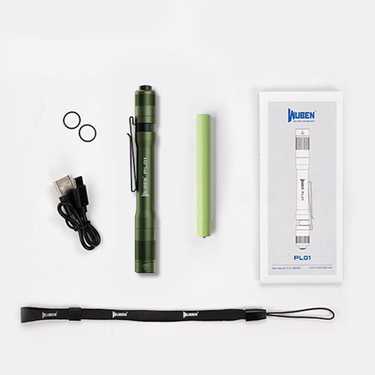 Wuben Rechargeable LED Flashlight IP68 with Maximum Brightness 650lm