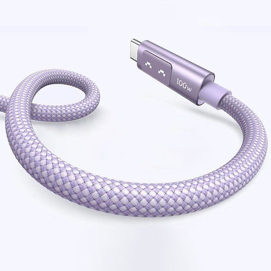 Ugreen LED USB 2.0 Cable USB-C Male - USB-C 100W PD Black 3m 35513