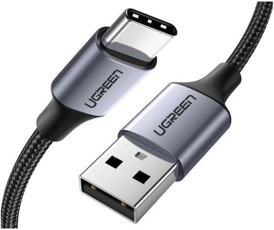 Ugreen US288 Braided USB 2.0 Cable USB-C male - USB-A Λευκό 2m 60133