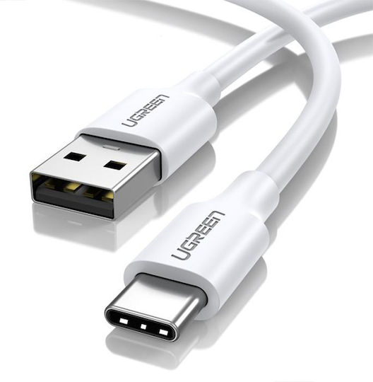 Ugreen US287 USB 2.0 Cable USB-C male - USB-A Λευκό 2m 60123