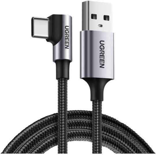 Ugreen US284 Braided USB 2.0 Cable USB-C male - USB-A 18W Μαύρο 3m 70255