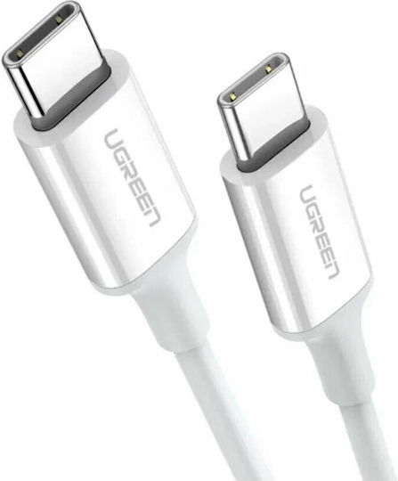 Ugreen US264 USB 2.0 Кабел USB-C Мъжки - USB-C 29W Бял 1m 60518