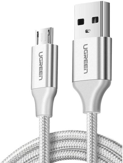 Ugreen Us288 Braided USB 2.0 Cable USB-C Male - USB-A PD Gray 1m 60131